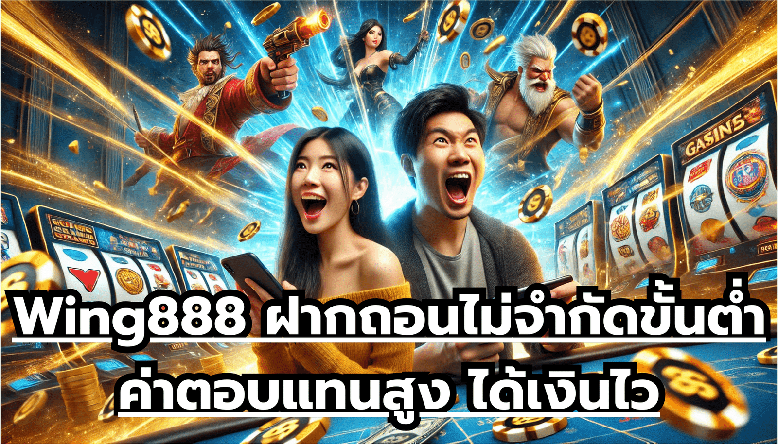Wing888 ฝากถอนไม่จำกัดขั้นต่ำ ค่าตอบแทนสูง ได้เงินไว